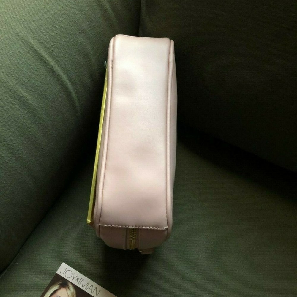 JOY & IMAN Leather & Calf Hair Crossbody Bag BLUSH - Picture 7 of 8